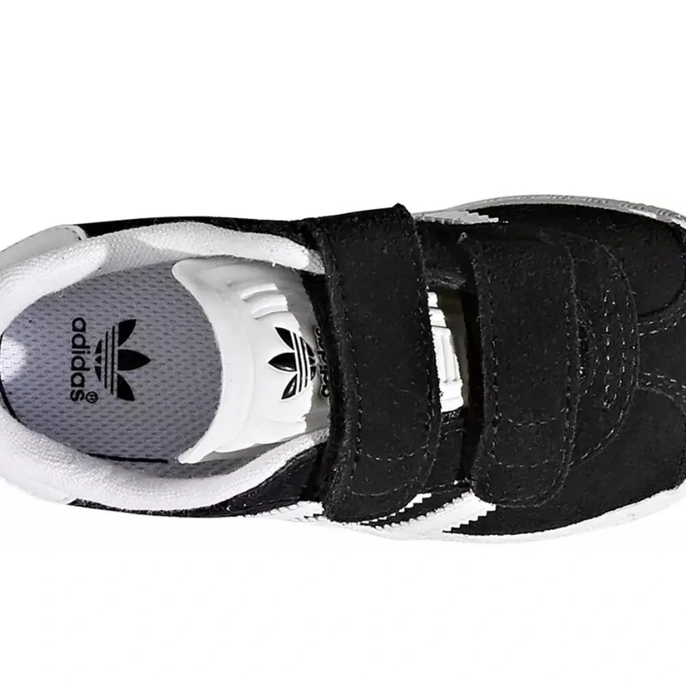 Adidas Gazelle CF I Baby Size 4K Black/White Sneakers  Velcro  •New With Tags•